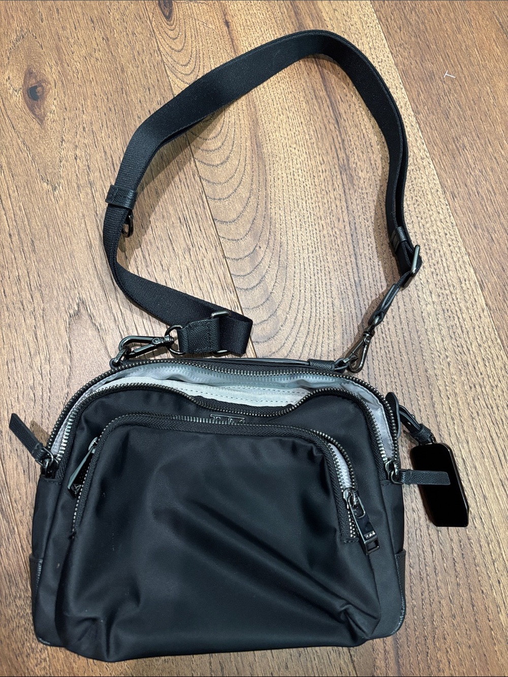 Tumi Black Messenger Crossbody Bag